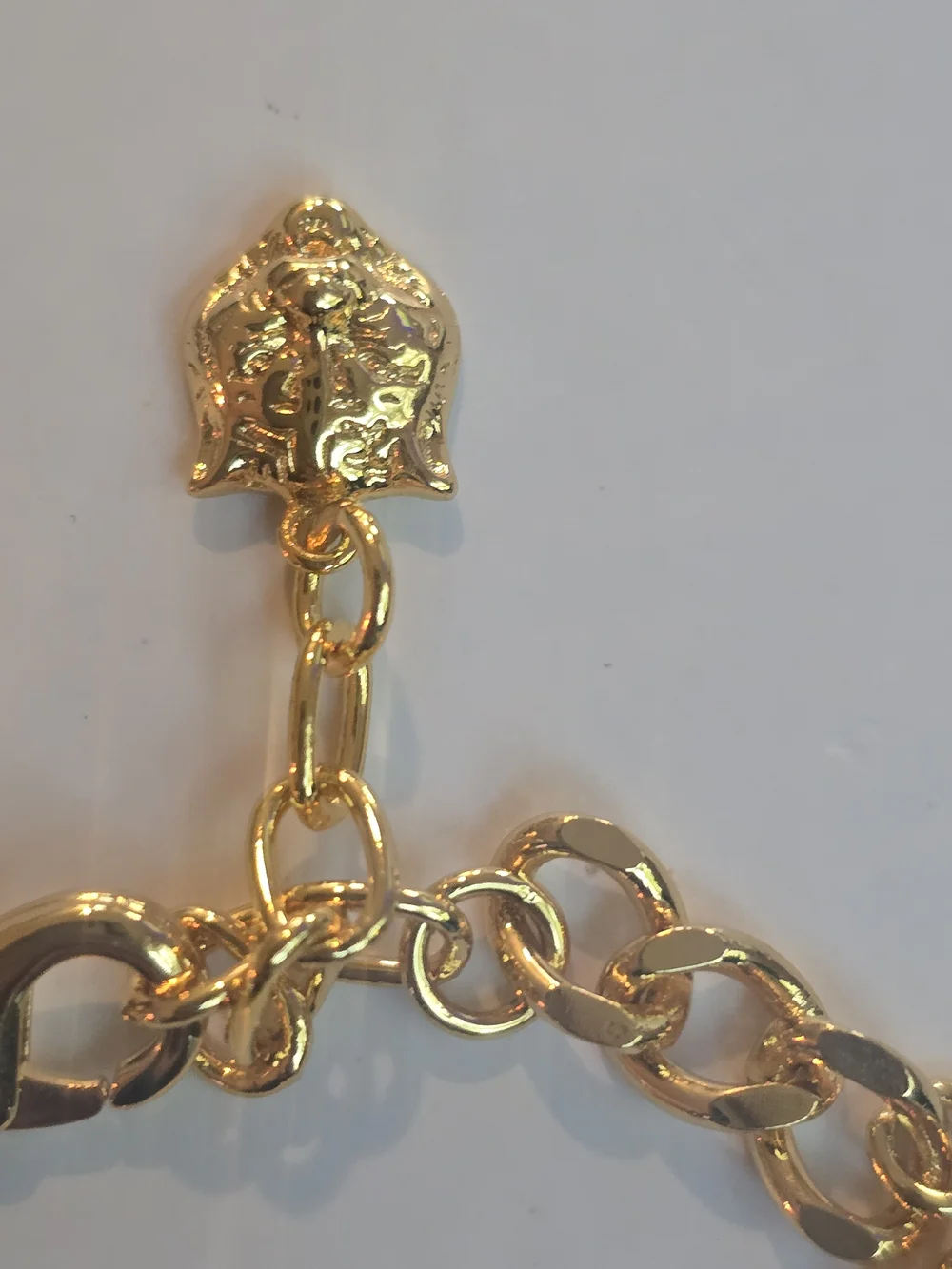 Gucci 18kgp GG Gold-Tone Bracelet with Emerald Green Crystal Accents